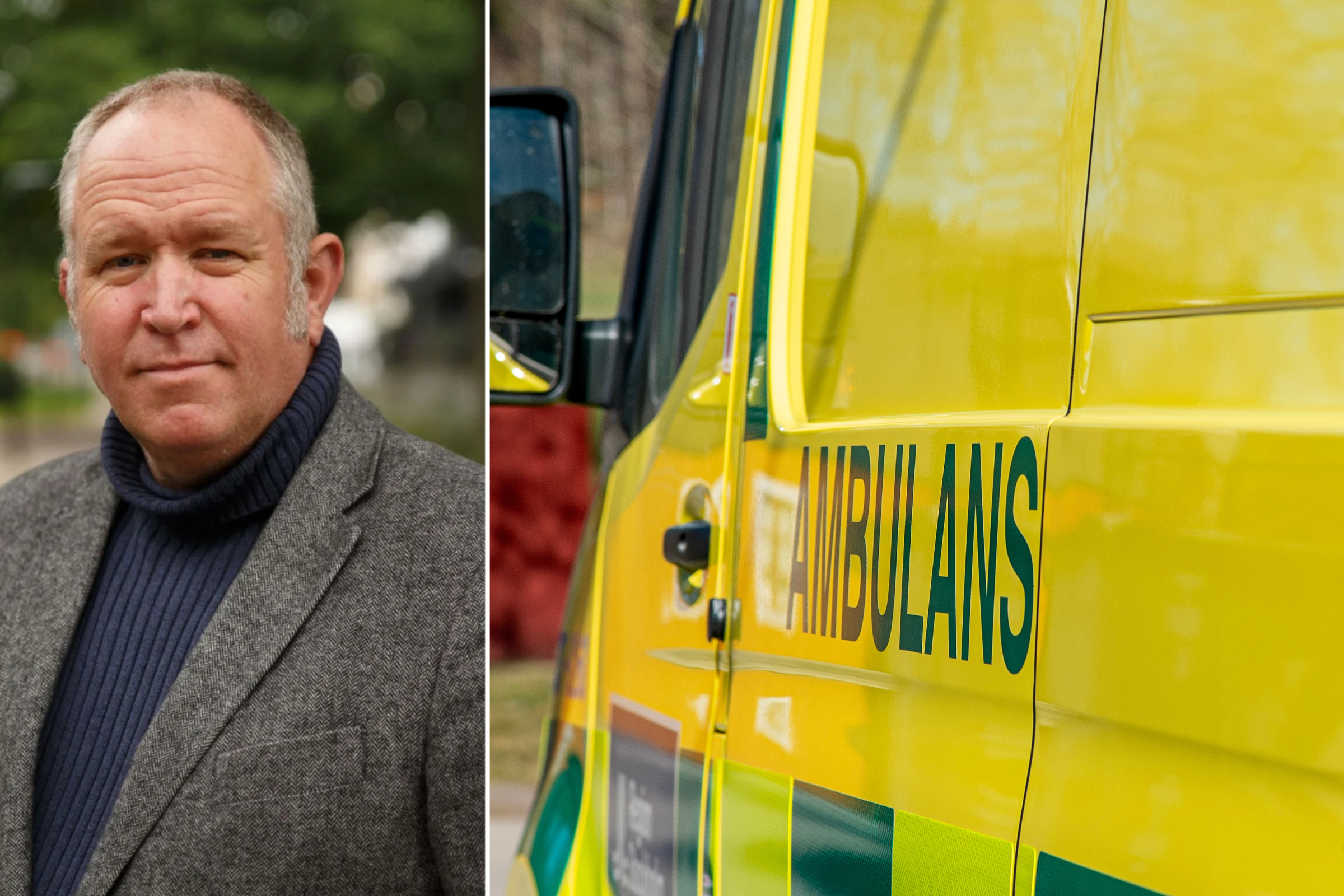 Ambulansförbundets ordförande Henrik Johansson kräver säkerhetsvakter vid utryckningar