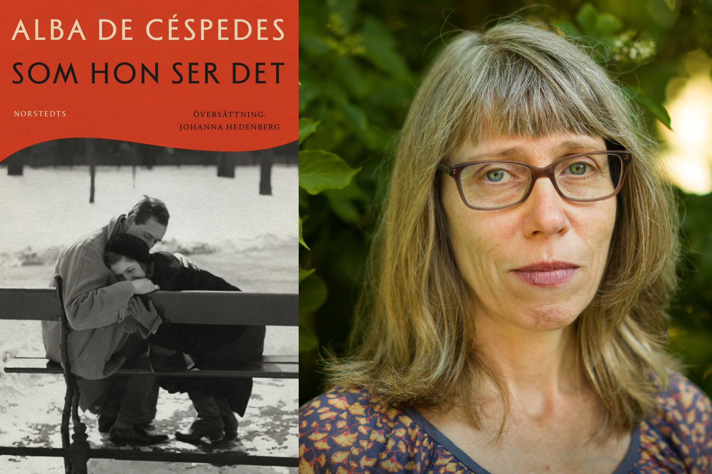Översättaren Johanna Hedenberg intervjuas.